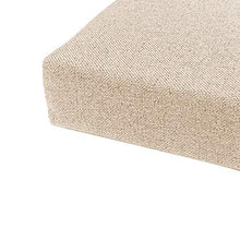 LRuilo - Cuscino spesso per sedia da giardino, in cotone caldo, cuscino per panchina da giardino, quadrato, per interni ed esterni (beige, 45 x 45 x 3 cm)