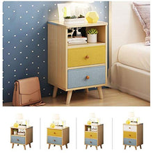 RKRZLB Comodino Colori Multipli Camera da Letto Cassettiera Moderno con 1/2/3 Cassetti 13.7x12x17.9inch Cassettiere Cameretta (Color : Style 3)
