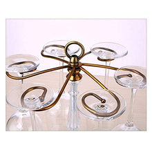 XUSHEN-HU Portabicchieri classico da tavolo per bicchieri da vino da tavolo con 6 ganci per stendibiancheria, per bar, cantina, cantina, cantina, cantina, cantina, cantina e cantina