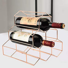 Buy and buy at Brandon Creative Metal Honeycomb Wine Rack Wine Rack Wine Rack Home Soft Decoration Wine Cabinet DecorationRose Golda