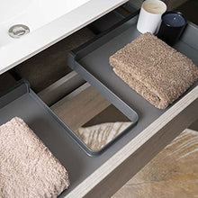 Yellowshop. - Mobile Bagno sospeso 120 cm Stile Moderno 2 cassetti lavabo specchiera LED MOD. Andre Plus (Cenere)