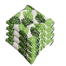AGDLLYD Set di 4 Cuscini da Sedia per Dentro e Fuori, ca. 40x40x5cm,Disponibile in Tanti Colori Diversi,Cuscini per sedie da Giardino,Sedia Cucina,Serie Panama (K)