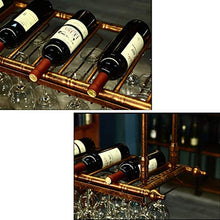 HLL Wine Rack, supporto di vetro Wine Kitchen Upside down Wine Rack stile semplice Ferro Hanging Glass Wine Rack decorazione del soffitto Mensola per bar, ristoranti, cucine,120x30cm,120x30cm