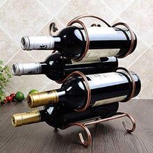 LHQ-HQ Wine Rack, Double S Wine Rack, Creativo Decorazione Wine Rack Mestieri Bronzo