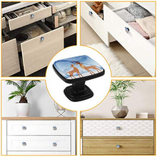 Cartoon fata cervo Pomelli per Porta Set di 4 Pomelli per Mobili Manopole per Cassetti Cucina Armadio Vetro