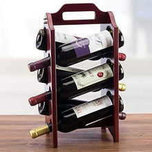 CYQ Portabottiglie Portabottiglie in Legno massello Portabottiglie Europeo Portabottiglie Espositore per Vino Portabottiglie per Vino Rosso 24x24x44cm