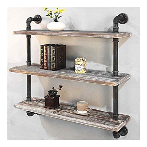 LYM &ripiano di stoccaggio Rack a Parete Retro Industriale del Vento Shelf Decorazione del Salone Ferro Bookshelf Scaffale di Finitura