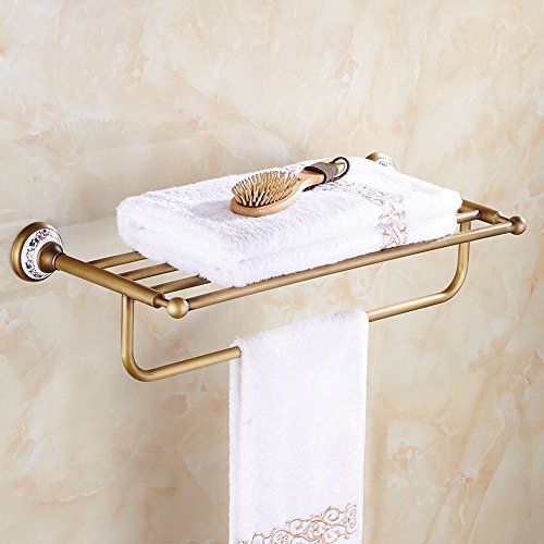 MBYW Portasciugamani Moderno Minimalista Portasciugamani Elegante per Il Bagno di Moda Portasciugamani Antico portasciugamani in Rame con Accessori per Il Bagno Classico