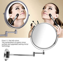 Specchio per il trucco a parete, Specchio da barba rotondo a parete per bagno, Bagno Elegante galvanica Accessori per specchio per il trucco Specchio per il trucco Specchio da barba per bagno