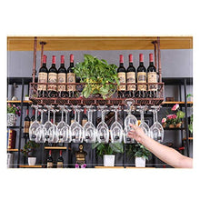 MFLASMF Wine Glass Rack, Upside Down Home-Style European Bar Table Wine Rack, Ornaments, Creative Goblet Rack, Hanging Cup Rack (Color : White, Size : 50 * 25cm)
