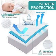 Hansleep Coprimaterasso Impermeabile Singolo di bambù 150x200cm, Angoli Estici Ampi Fino a 50cm, Proteggi Materasso Antiacaro & Silenzioso
