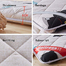 zyl Materasso Futon Giapponese Materasso Tatami Pieghevole Roll-Up Dormitorio Studente Antiscivolo Materassi Antibatterici Doppio Materasso da Campeggio Facile da Trasportare Balene 100x200cm