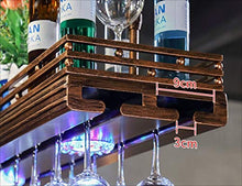 Portabottiglie per vino Sospensione per barra in metallo Bancone per bar Portabottiglie Ristorante Bicchieri da vino per uso domestico Cremagliera rovesciata Retro Arte in ferro Portabottiglie (Dime