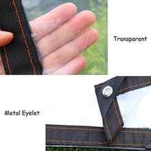 yunyu Telo di Copertura in Pellicola di plastica PE Impermeabile per Esterni Bianca con telone Trasparente con Occhiello in Metallo Tenda per Amaca con ombrellone, 120 g / ㎡