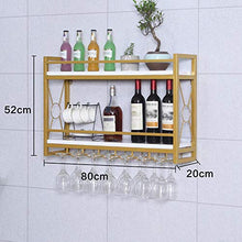 XZPENG - Portabottiglie per Vino, in Ferro battuto, a Doppia Parete, da Appendere alla Parete, Ideale Come Decorazione per la casa, per Vino, 6 Tipi, Nero + Bianco, A