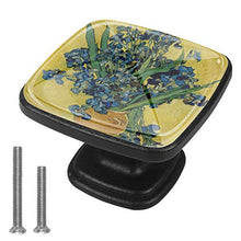 Dipinto ad olio vintage di un mazzo di fiori Pomelli per Porta 4 Pezzi Manopole per Mobili da Cucina Pomelli per Mobili Pomelli Per Cassetti/Cucina/Armadio Antichi