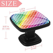 arcobaleno 4 PCS Pomelli per Porta, Pomolo per Mobile, Pomelli per Mobili con Viti, Maniglia per Armadietto, Pomelli per Porta, Pomelli per Cassetti per Porta, Armadio, Cassetto e Credenza