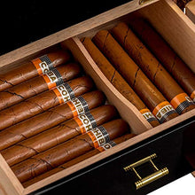 N \ A Armadio humidor per sigari Personalizzato con igrometro per sigari 35, 3 cassetti più Grandi Foderato in Cedro Custodia per sigari per Lui, Fidanzato, papà, Marito