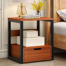 Comodino Mini Semplice e Moderno, Camera da Letto Economica, deposito Semplice, Piccolo Armadio, carico 300 kg-50x35x40 cm FANJIANI