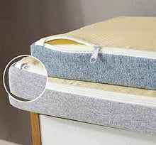 Waigg Kii - Cuscino per panchina da giardino, 5 cm, per interni ed esterni, 2 3 4 posti, 100/120/150 cm, per panca da pranzo (blu, 80 x 40 x 5 cm)
