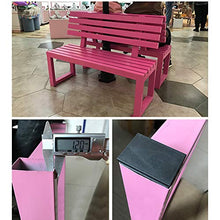 Terrazza parco panchina da giardino resto fila sedie, Panca da esterno in metallo in legno massello 2-3 posti, Sedia da veranda resistente alle intemperie per mobili da terrazza/balcone