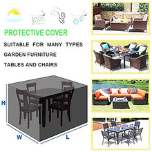 STZYY Coperture per mobili da Giardino, Anti-Particelle di Sabbia/Nebbia di Polvere, Copertura per mobili Rettangolare per terrazza, Anti-UV, Antivento, Copertura per Tavolo e Sedia da Esterno,