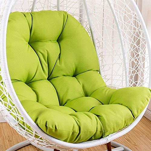 Yxxc Grande Cuscino del Sedile Impermeabile Appeso Uovo Amaca Cuscino Sedia Altalena Senza Supporto, Culla Papasan Cuscino Sedia Altalena, Cuscini Sedia sospesa Verde