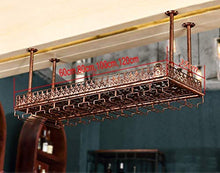 PZW Portabottiglie da Soffitto a Soffitto Semplice e Creativo Altezza Regolabile da Parete Portabottiglie da Appendere in Ferro Metallico Portabottiglie in Vetro per Vino Calici Portabottiglie Calici