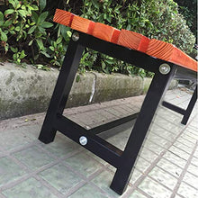 DCCYZ-YJ Sedia da Giardino Giardino Steel Frame Chair Patio Banco del Giardino Veranda Sedia da Giardino Bench (Size : L100CM*W37CM*H45CM)