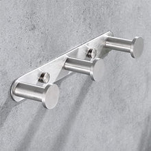 CCKOLE Gancio Asciugamani in acciaio inossidabile 304 Muro porta della cucina ganci accappatoio Gancio Appendiabiti Gancio Bagno da Parete per bagno, cucina, porta (3 Ganci, Spazzolato)