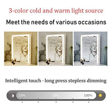 FGDSA Specchio Cosmetico con Luci, Hollywood Illuminato per Trucco Set da Toeletta Specchio Cosmetico Illuminato con Alimentatore Bianco