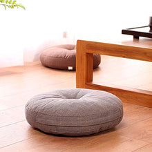 Newgreeny Futon Cuscino sul Pavimento Tatami Pavimento in Moquette Bovindo Sedile Domestico Molo Meditazione Rotondo Ispessito Sfoderabile E Lavabile 45cm di Diametro. Futon 【Lago Blu】