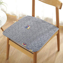 XHNXHN 2 Pezzi Cuscino per Sedia da Pranzo Cuscino per sedie da Cucina Cuscino Antiscivolo per Ufficio Invernale ed Estivo Cuscino per Sedia Computer Grigio 40x40 cm (16x16 Pollici) * 2
