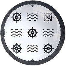Elmo nero Pomelli per Porta Set di 4 Pomelli per Mobili Manopole per Cassetti Cucina Armadio Vetro