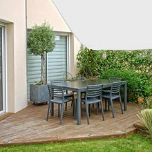BB Sport Tenda Velo Sole 4m x 5m Cocco Rettangolare Vela Sole Ombreggiante 100% PES Protezione Solare UV 30+ Parasole Giardino Esterni