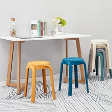 MKXF Plastic Sgabello Domestica Addensare Nordic Style Sgabello Tondo Sgabello Alto Sgabello Scarpe Modifica Sgabello Antiscivolo Dining Chair Attesa Banco,C
