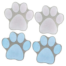 TOPBATHY 4 Pezzi Adesivi per Impronte di Cani Adesivi per Vasca Antiscivolo Decalcomanie Autoadesivi per Vasca (Grigio + Blu)