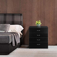 Infilm, cassettiera moderna in legno con 4 cassetti, per camera da letto, armadio, ingresso, corridoio, stanza dei bambini