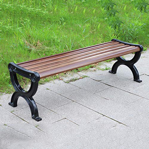 Panchina da Giardino FRP, 120 Cm / 150 Cm, Panchina nel Patio All'aperto con/Senza Schienale, Robusto E Durevole Telaio in Ghisa