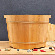 Goodvk Secchio per pediluvio Domestico Legno pediluvio Barrel pediluvio idromassaggio Legno di Cedro pediluvio idromassaggio pediluvio Lotus Foot Massage pediluvio Benna