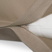 Green Bean © Square XXL Gigante beanbag 140x180 cm - Imbottitura in EPS da 380 Litri - Rivestimento in PVC - Beanbag per Interni ed Esterni - Cuscino per Il Sedile - Beige Scuro