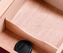DPLQX Caja de cigarros, sigari armadi Versatilità Durevole Buona Tenuta Portatile Humidor per sigari Finestra di Vetro Trasparente Risparmia Spazio,Brown_260x220x110mm/10x9x4in