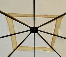 Mendler Telo di Ricambio Copertura Tetto per Gazebo Cadice Poliestere 3x3m Avorio