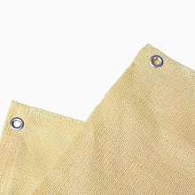 BAKAJI Tenda da Sole Telo Parasole in HDPE Resistente Protezione UV 90% per Balcone e Veranda con Anelli di Aggancio Beige (140 x 300 cm)