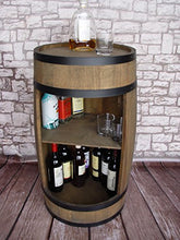 Barile Bar, botte in legno, 81 cm – Armadietto in forma di botte per sistemare le bottiglie. Botte da vino
