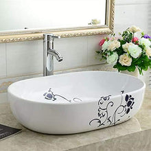 Yxx max -Lavabo Contatore Bacino del Bagno, Ceramica Art Bacino ad Alta capacità lavandino del Bagno Adatto a Guardaroba Alberghi (60x15cm) Lavandino del lavabo