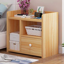 Comodino Aggiornato Noce Chiaro Singolo Colore della Pompa di Legno Nightstandwith 1 Cassetti Comodino Governo di immagazzinaggio Locker Moderna Comodino per la Camera e L'Ufficio