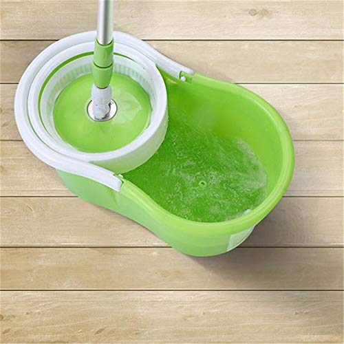 SSAYY Spray Mop Mocio Rotante A 360 ° con Secchio E Doppia Testa Mop Mop Blu per Cucina Domestica Piastrelle in Ceramica in Legno Laminato Pulizia del Pavimento