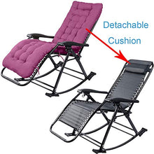 SHUAIIJUAN Sedia per il tempo libero domestico Outdoor a dondolo da giardino sedia di svago pieghevole Prato sedie a sdraio Patio Sdraio da spiaggia reclinabili Sedie, Textilene tessuto Lettino Rocker