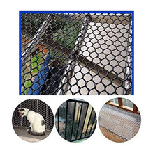 Rete di Plastica Rete di Protezione Prato Rete di Sicurezza Bambini Rete da Balcone Recinzione da Giardino Rete da Pollo Rete da Gatto Rete da Riproduzione Rete da Arrampicata for Piante Nera